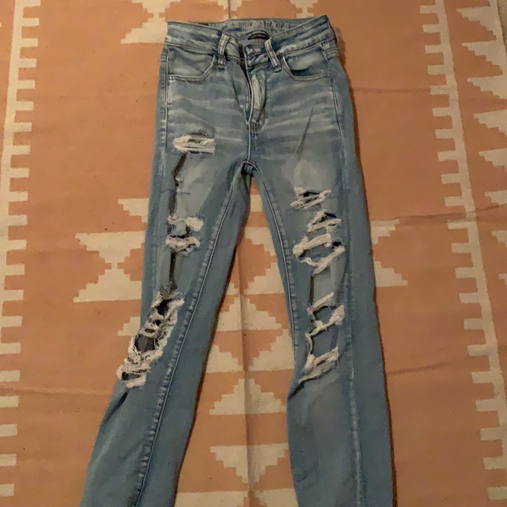 American eagle skinny jeans super stretch high